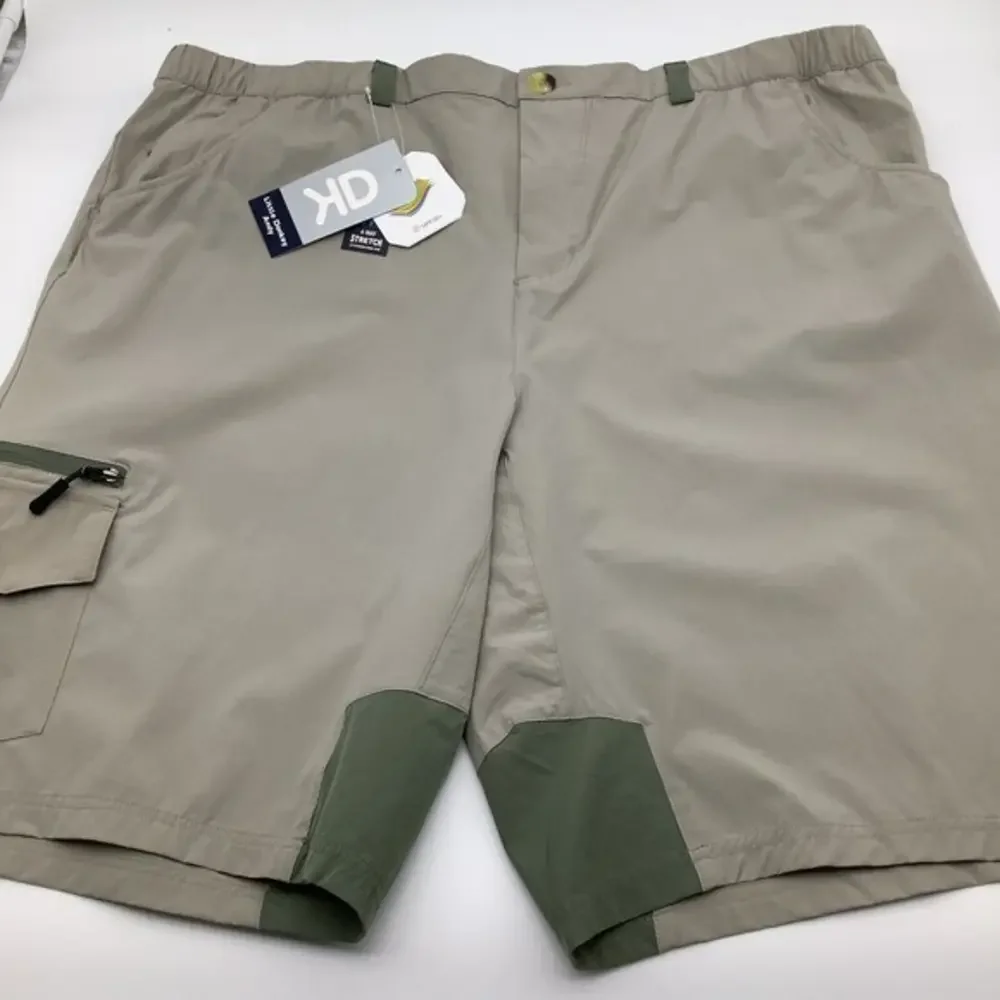 Little Donkey Andy Mens Dry Tech Lightweight Cargo Shorts Tan‎ Size XXL NWT